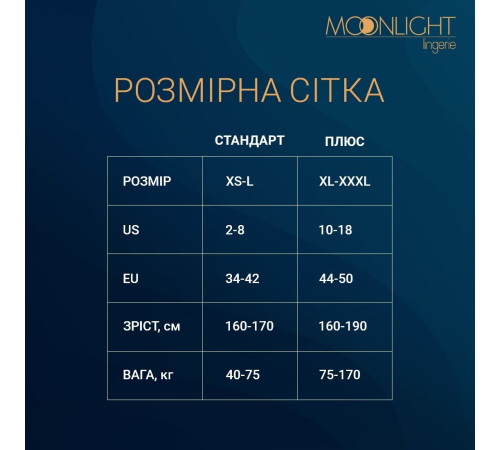 Еротична сукня Moonlight Model 13 XS-L Black (м'ята упаковка!!!)