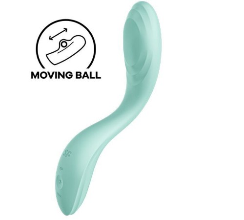 Вібратор із перлинною стимуляцією точки G Satisfyer Rrrolling Pleasure Mint (м'ята упаковка!!!)