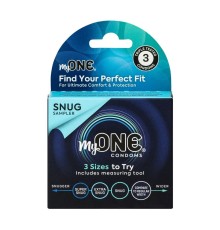 Презервативи MyONE Snug 3 Sampler  шт, картонна коробка (м'ята упаковка!!!)