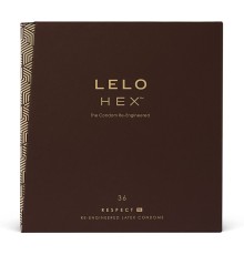 Презервативи LELO HEX Condoms Respect XL 36 Pack (м'ята упаковка!!!)