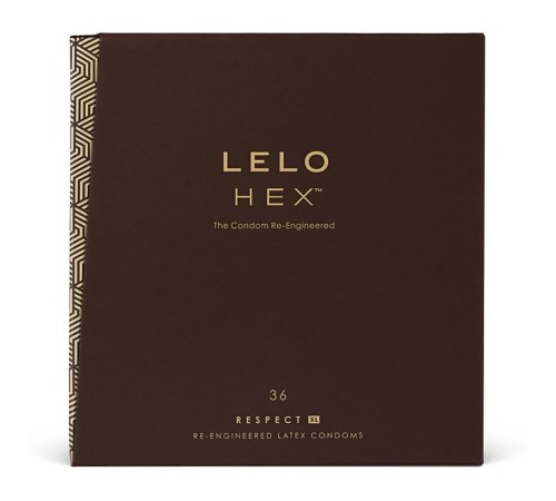 Презервативи LELO HEX Condoms Respect XL 36 Pack (м'ята упаковка!!!)