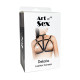 Портупея жіноча Art of Sex - Delaria Leather harness, Чорна L-2XL