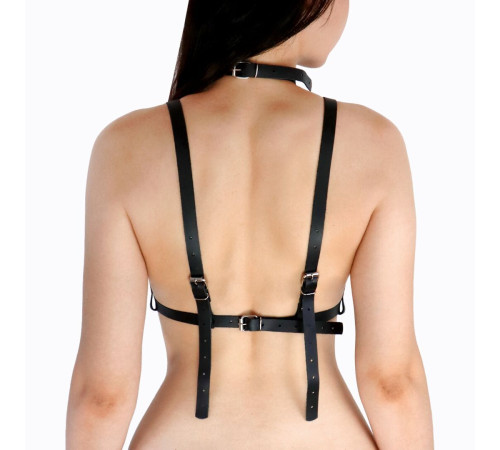 Портупея жіноча Art of Sex - Delaria Leather harness, Чорна L-2XL