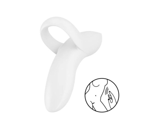 Вібратор на палець Satisfyer Bold Lover White (м'ята упаковка!!!)