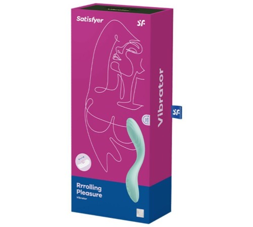 Вібратор із перлинною стимуляцією точки G Satisfyer Rrrolling Pleasure Mint (м'ята упаковка!!!)