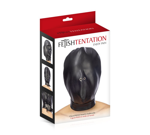 Капюшон для БДСМ Fetish Tentation Closed BDSM hood in leatherette