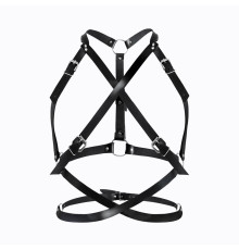 Портупея жіноча Art of Sex - Agnessa Leather harness, Чорний L-2XL