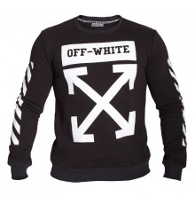 Толстовка с начесом Off-White черная