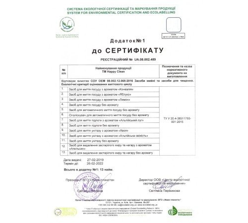 Моющее средство для мытья посуды "Лимон"  (9 единиц по 500мл)