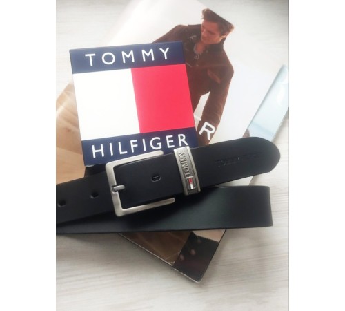 Кожаный ремень Tommy Hilfiger black