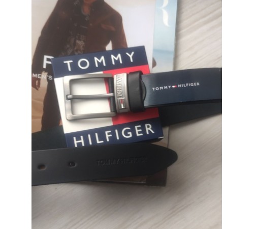 Кожаный ремень Tommy Hilfiger black