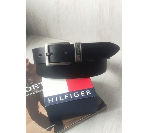 Кожаный ремень Tommy Hilfiger black