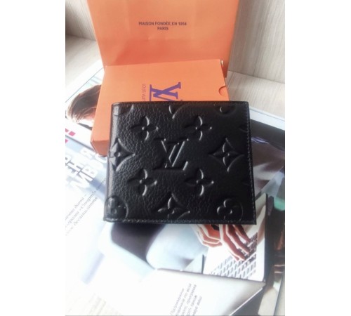 Мужской кожаный кошелек Louis Vuitton black