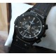 Наручные мужские часы Hublot leather black