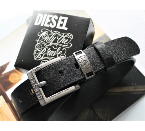 Мужской ремень Diesel leather black