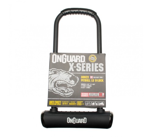 Велозамок Onguard U-lock 8002X Pitbull LS 115x292 Чорний LCK-76-60