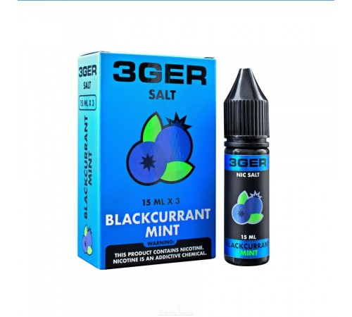 3Ger Salt - Blackcurrant Mint 15 мл 25 мг (арт. 0137)