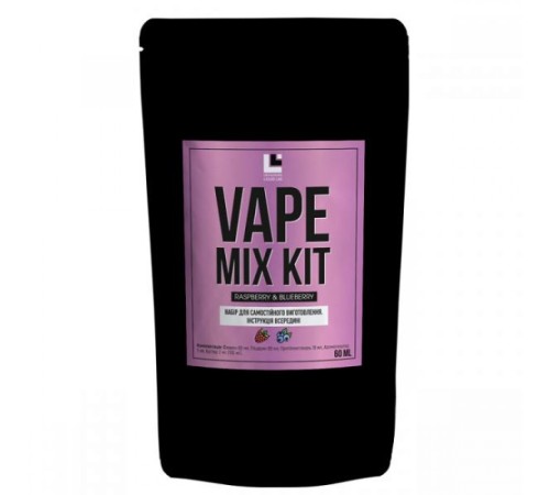 Набор Vape Mix Kit Raspberry Blueberry, 30 мл Солевой (арт. 1241)