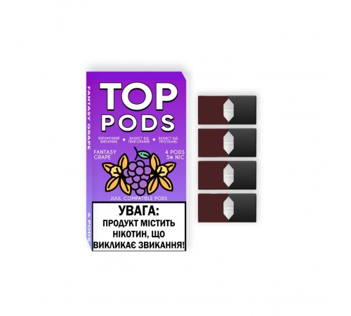 Картридж для Juul TOP PODS - Fantasy Grape 1 pods (Original) (арт. 1465)