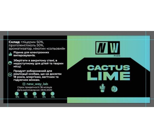 NW Pods - Cactus Lime 10 мл 50 мг (арт. 1543)