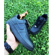 Кроссовки Nike Air Forse Black leather