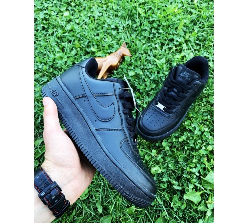 Кроссовки Nike Air Forse Black leather