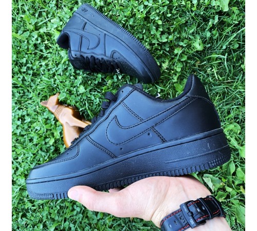 Кроссовки Nike Air Forse Black leather