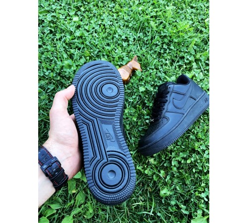 Кроссовки Nike Air Forse Black leather