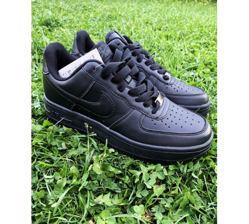 Кроссовки Nike Air Forse Black leather