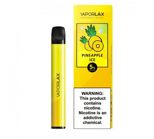 Одноразовая POD система Vaporlax - Pineapple ice 800 затяжек  (арт. 1449)