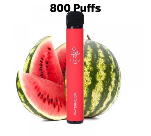 Одноразовая Pod система Elf Bar 550 Disposable Pod Device 50 мг (Watermelon) на 800 затяжек.  (арт. 1259)