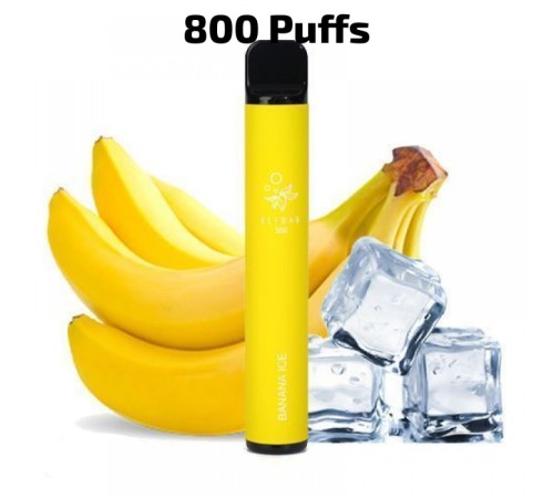 Одноразовая Pod система Elf Bar 550 Disposable 50 мг (Banana Ice) на 800 затяжек.  (арт. 1264)