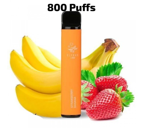 Elf Bar 800 - Strawberry Banana  (арт. 1277)