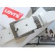 Мужской кожаный ремень Levis 501 white