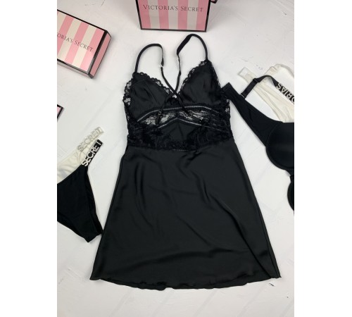 Пеньюар Victoria's secret  модель 6 черный kk021