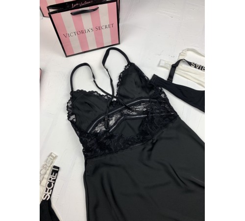 Пеньюар Victoria's secret  модель 6 черный kk021