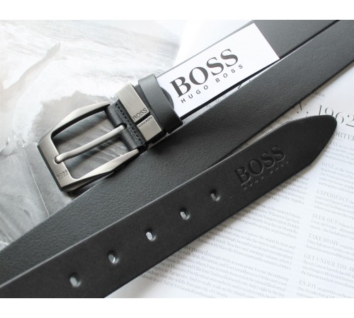 Кожаный ремень Hugo Boss black