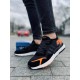 Мужские кроссовки Adidas Jogger Black Orange (Черные с белой подошвой)