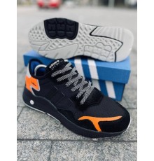 Мужские кроссовки Adidas Jogger Black Orange (Черный)