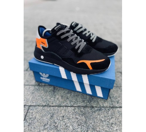 Мужские кроссовки Adidas Jogger Black Orange (Черный)