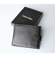 Мужской кожаный кошелек Calvin Klein Black