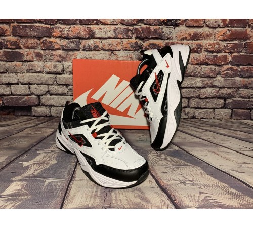 Мужские кроссовки Nike M2K Tekno (Белые с черным)