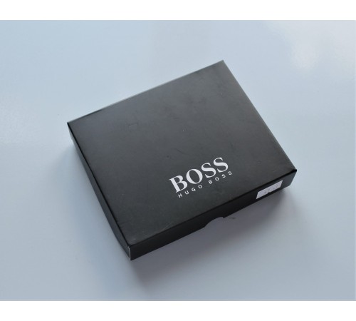 Мужской кожаный кошелек Hugo Boss Black