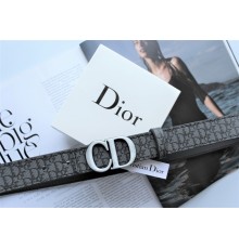 Женский ремень Dior Saddle dark grey