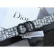 Женский ремень Dior Saddle black&grey