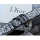 Женский ремень Dior Saddle black&grey