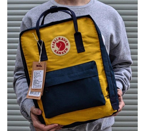 Рюкзак , Fjallraven Kanken Classic , жовто-синій . 123461377