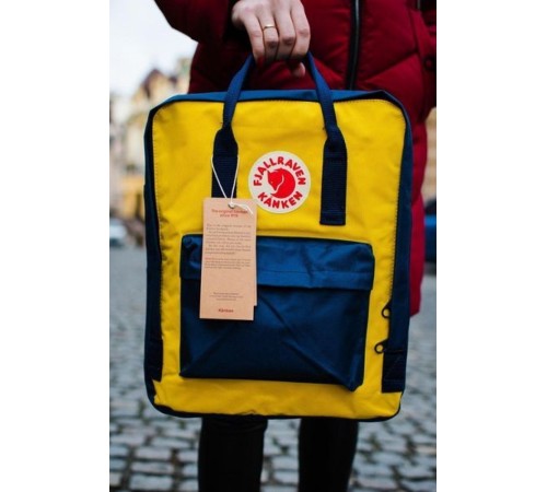 Рюкзак , Fjallraven Kanken Classic , жовто-синій . 123461377