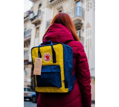 Рюкзак , Fjallraven Kanken Classic , жовто-синій . 123461377