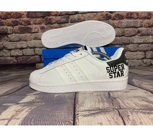 Мужские кроссовки Adidas Superstar (Белые)